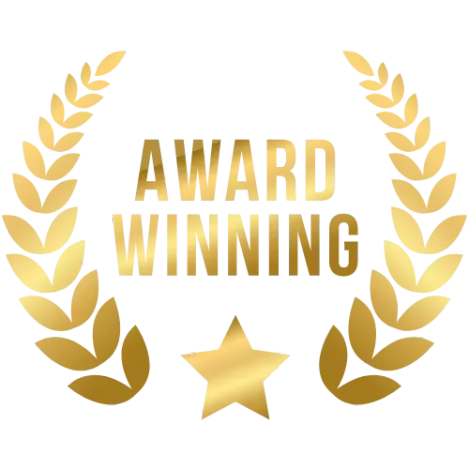 Gold laurel wreath design representing excellence for Retaining Walls Hamilton projects.